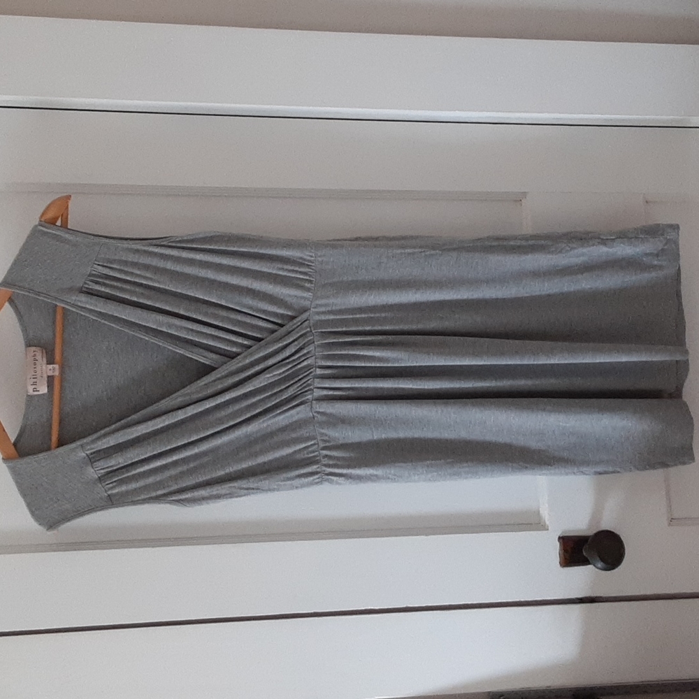 Philosophy Gray Sleeveless Dress